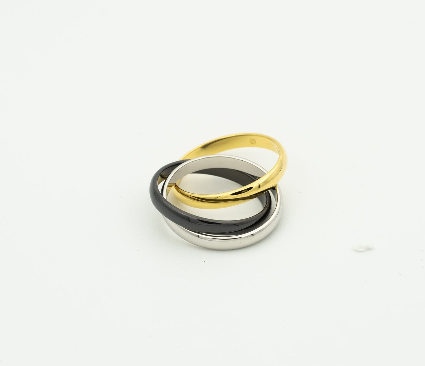 [Royal Jewellery]TRINITY RING BLACK GOLD SILVER