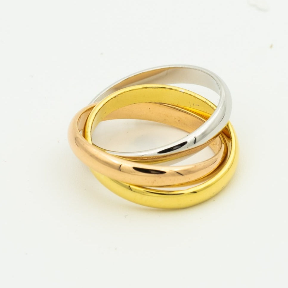 [Royal Jewellery]TRINITY RING GOLD PINK GOLD SILVER