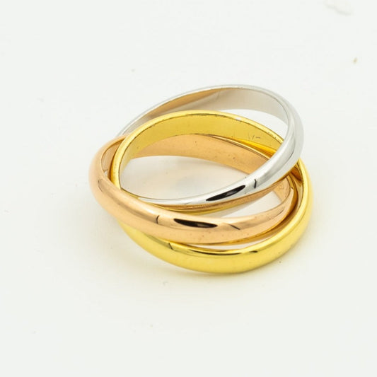 [Royal Jewellery]TRINITY RING GOLD PINK GOLD SILVER