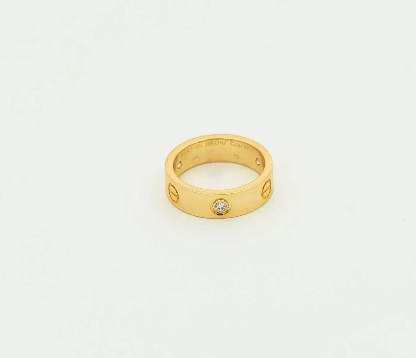 [ROYAL]LOVE RING 5.5MM 3 DIAMONDS GOLD