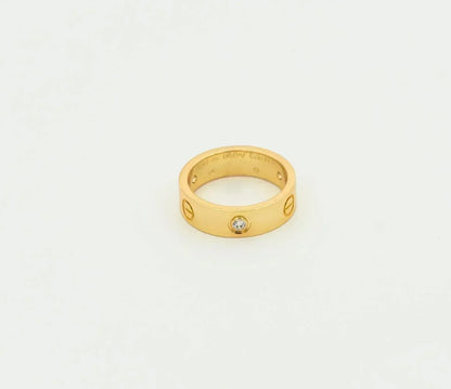 [ROYAL]LOVE RING 5.5MM 3 DIAMONDS GOLD