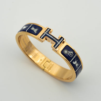 [Royal Jewellery]H BRACELET BLUE CERAMIC