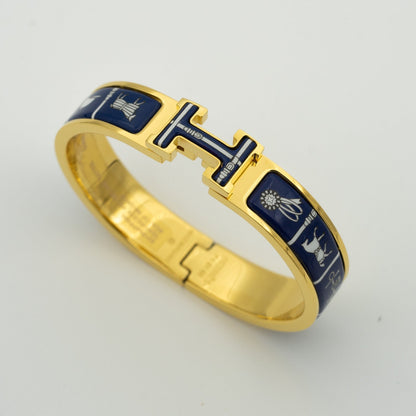 [Royal Jewellery]H BRACELET BLUE CERAMIC