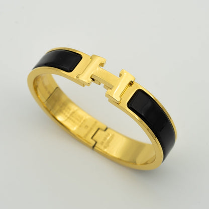 [Royal Jewellery]H BLACK BRACELET