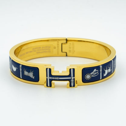 [Royal Jewellery]H BRACELET BLUE CERAMIC
