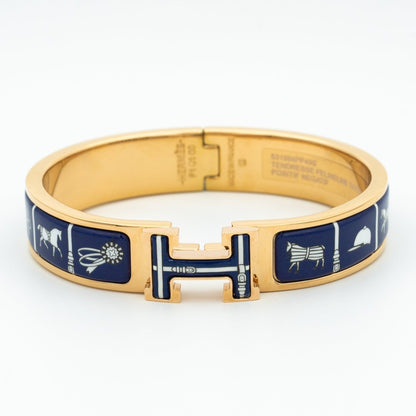 [Royal Jewellery]H BRACELET BLUE CERAMIC