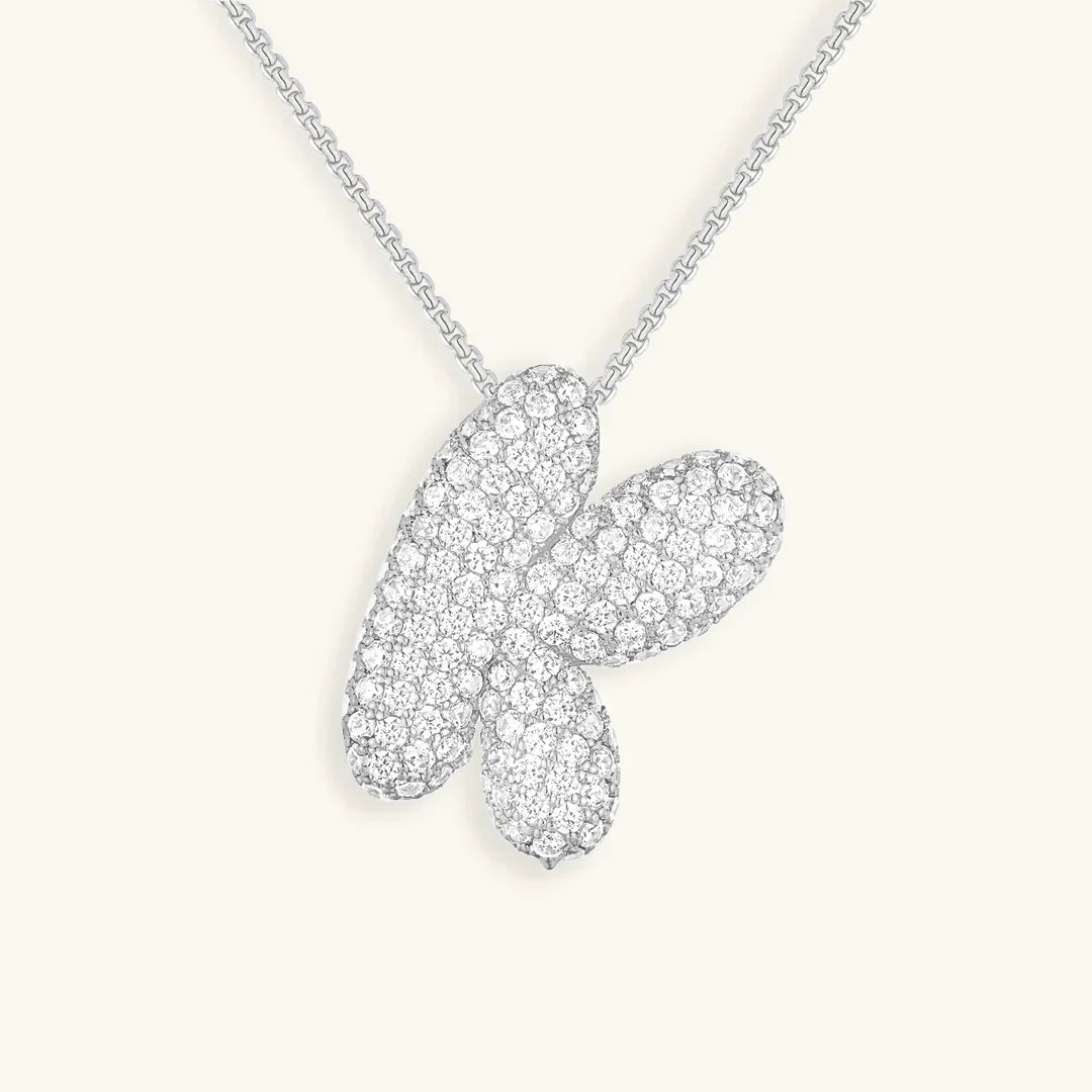 [Royal&Vicky] Bubble-Initialen-Diamantkette