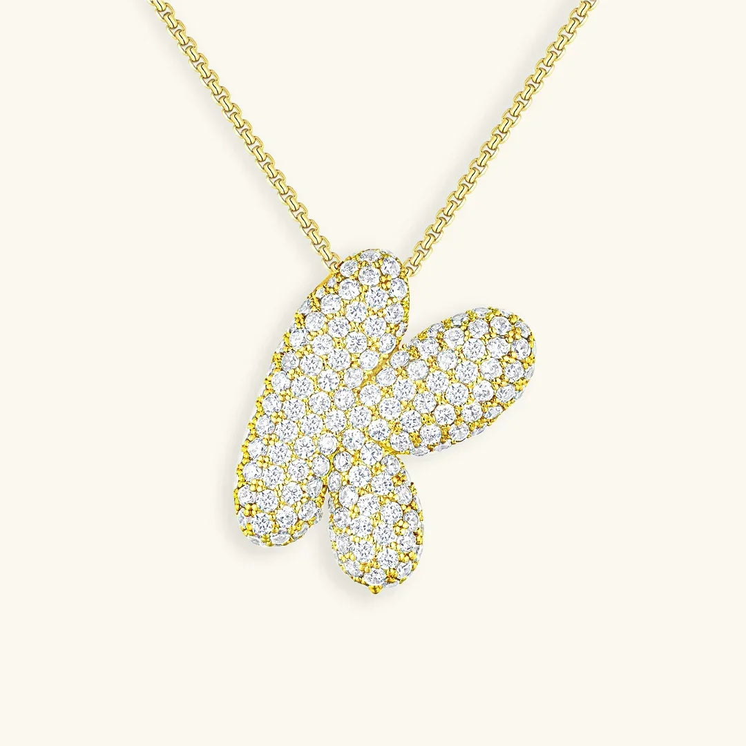 [Royal&Vicky] Bubble-Initialen-Diamantkette