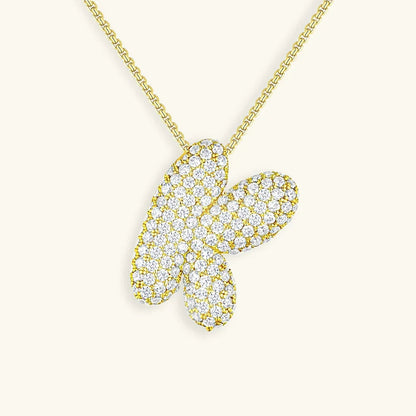 [Royal&Vicky] Bubble-Initialen-Diamantkette