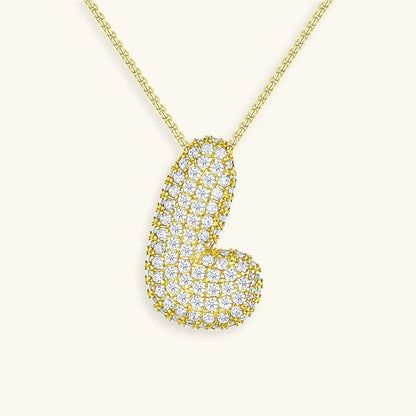 [Royal&Vicky] Bubble-Initialen-Diamantkette