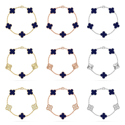 [Royal Jewellery]CLOVER 5 MOTIF LAPIS LAZULI BRACELET COLLECTION