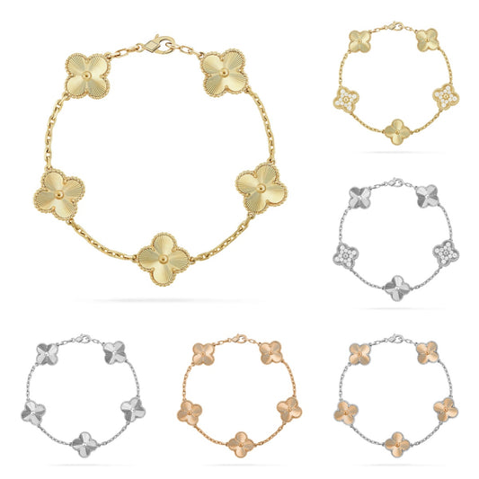 [Royal Jewellery] CLOVER 5 MOTIF LASER BRACELET COLLECTION