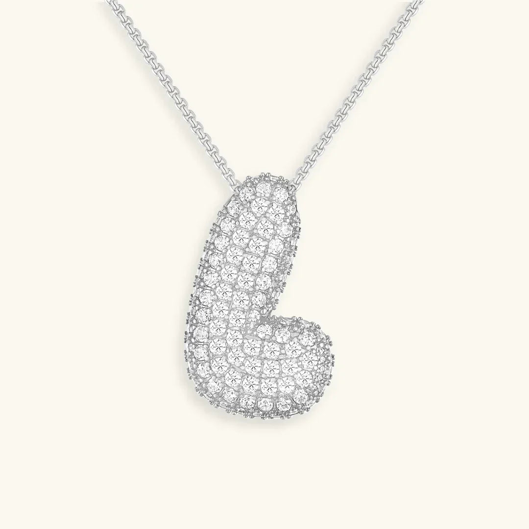 [Royal&Vicky] Bubble-Initialen-Diamantkette
