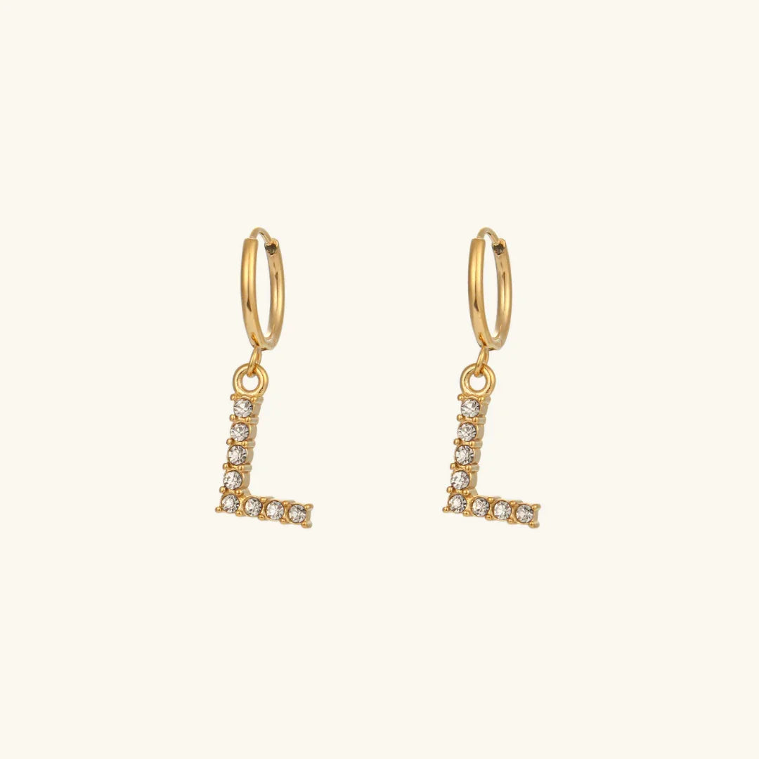 [Royal&Vicky] Wilhemina Initial Ohrringe