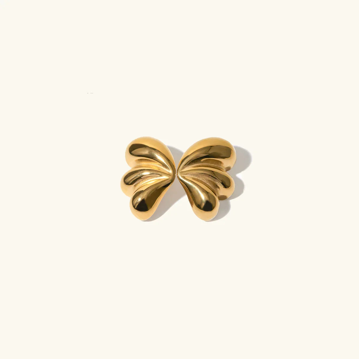 [Royal&Vicky]Liesel Gold Schmetterlings-Ohrringe