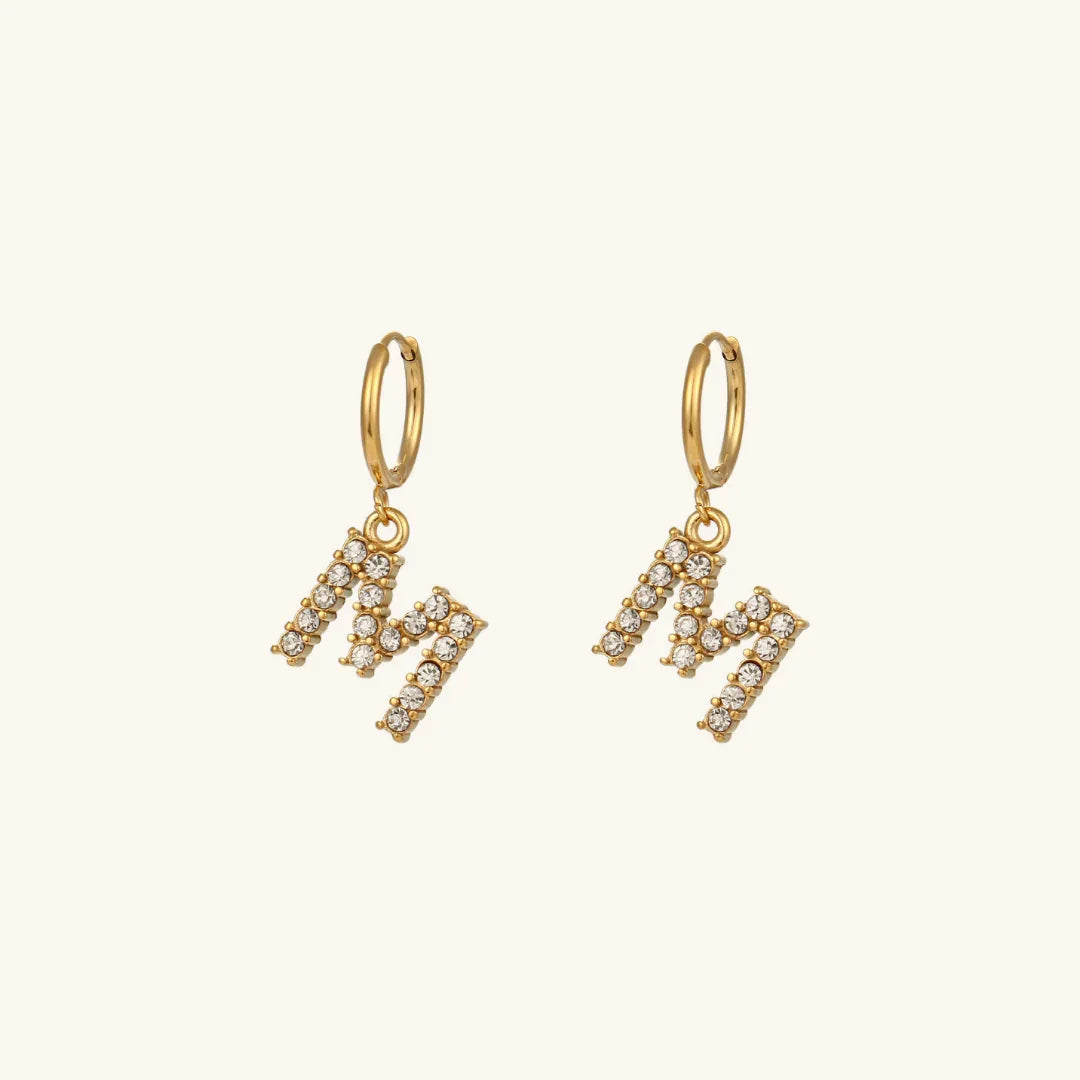 [Royal&Vicky] Wilhemina Initial Ohrringe