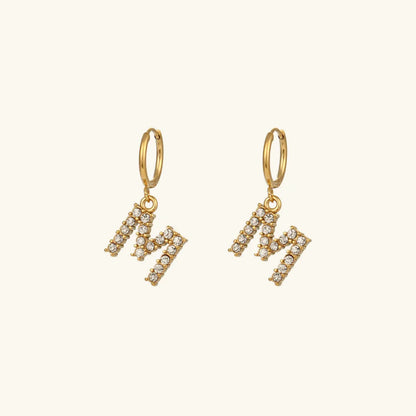 [Royal&Vicky] Wilhemina Initial Ohrringe
