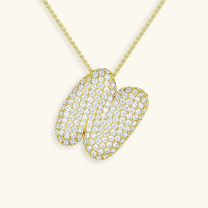 [Royal&Vicky] Bubble-Initialen-Diamantkette