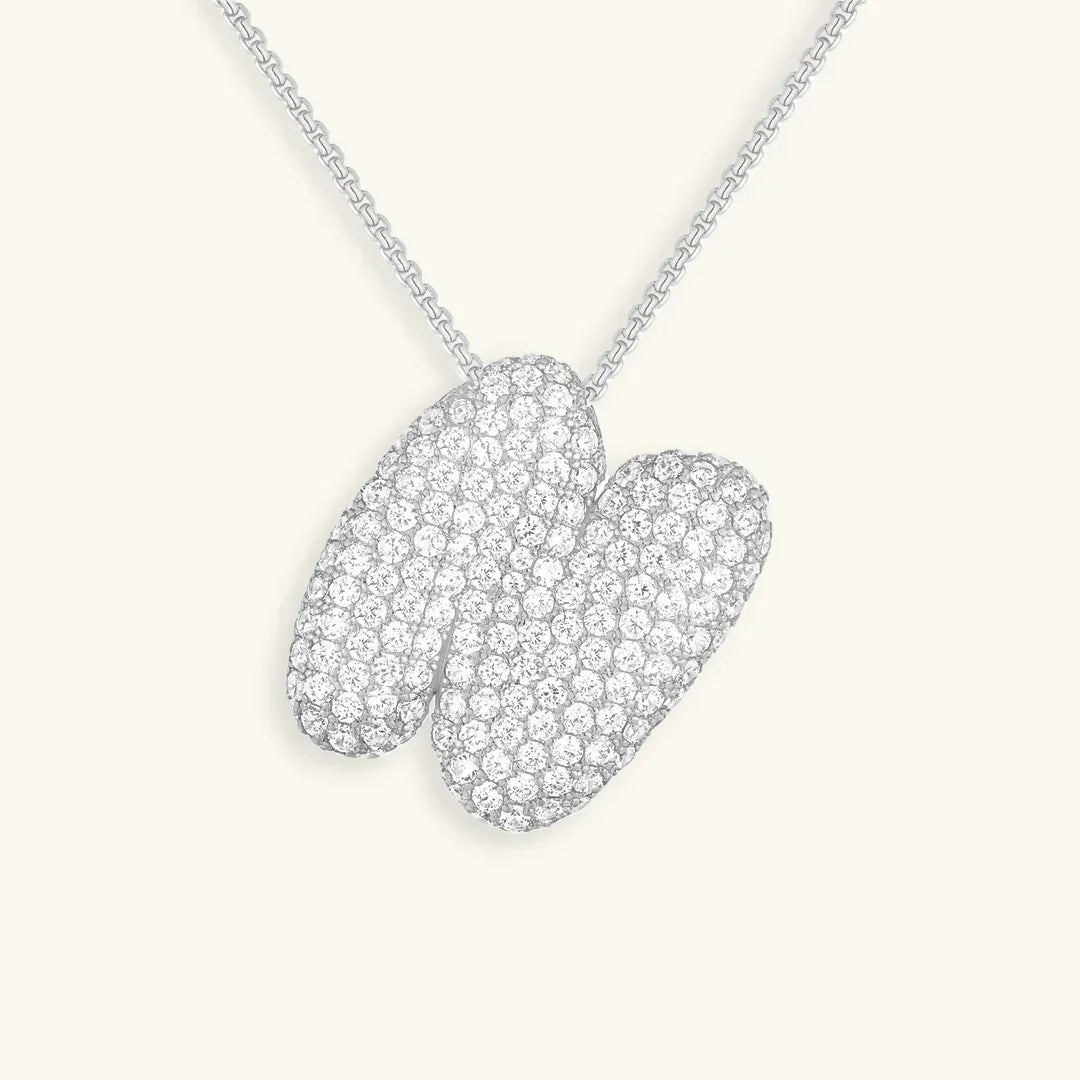 [Royal&Vicky] Bubble-Initialen-Diamantkette