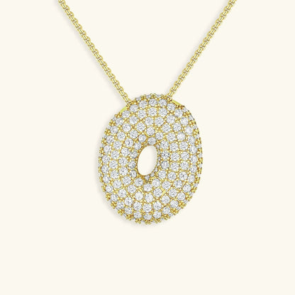 [Royal&Vicky] Bubble-Initialen-Diamantkette