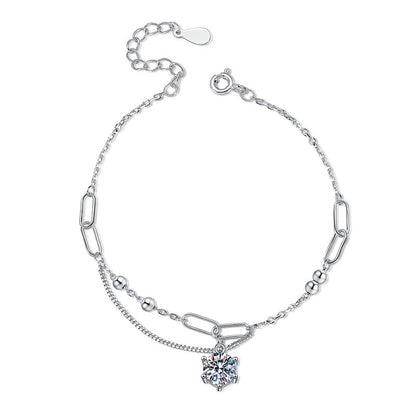 [Royal&Vicky]CLASSIC SOLITAIRE MOISSANITE BRACELET