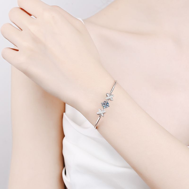 [Royal&Vicky]ELEGANT BOW-KNOT MOISSANITE BRACELET