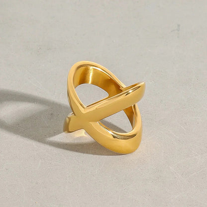 [Royal&Vicky]Goldener Kreuzring Carolyn