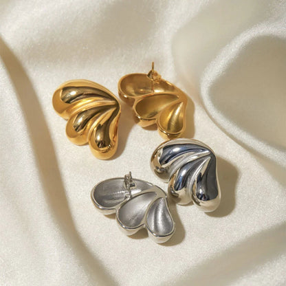 [Royal&Vicky]Liesel Gold Schmetterlings-Ohrringe
