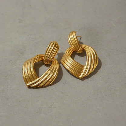 [Royal&Vicky]Selma Goldene Knot-Ohrringe