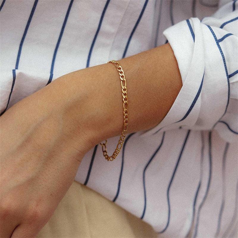 [Royal&Vicky]Saturn Gold Chain Bracelet
