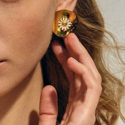 [Royal&Vicky]Georgiana Gold Earrings