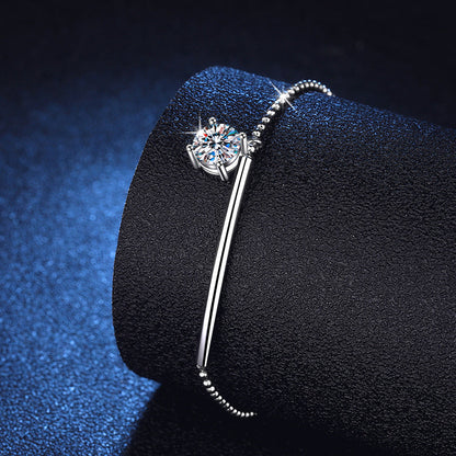 [Royal&Vicky]ELEGANT HALF-MOON CURVE MOISSANITE BRACELET