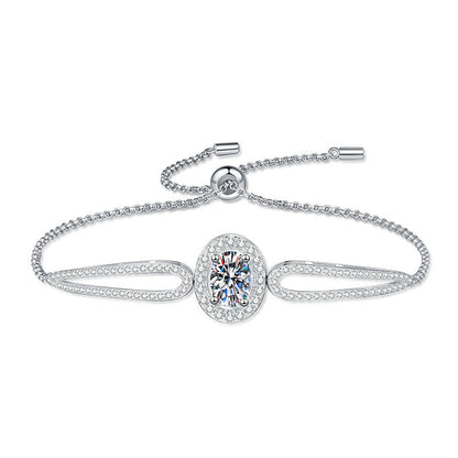 [Royal&Vicky]"PIGEON'S EGG" TEARDROP MOISSANITE BRACELET