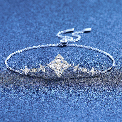 [Royal&Vicky]MARQUISE-CLOVER MOISSANITE BRACELET