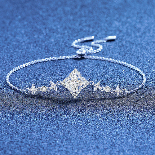 [Royal&Vicky]MARQUISE-CLOVER MOISSANITE BRACELET