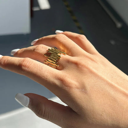 [Royal&Vicky]Zoella abstrakter Goldring