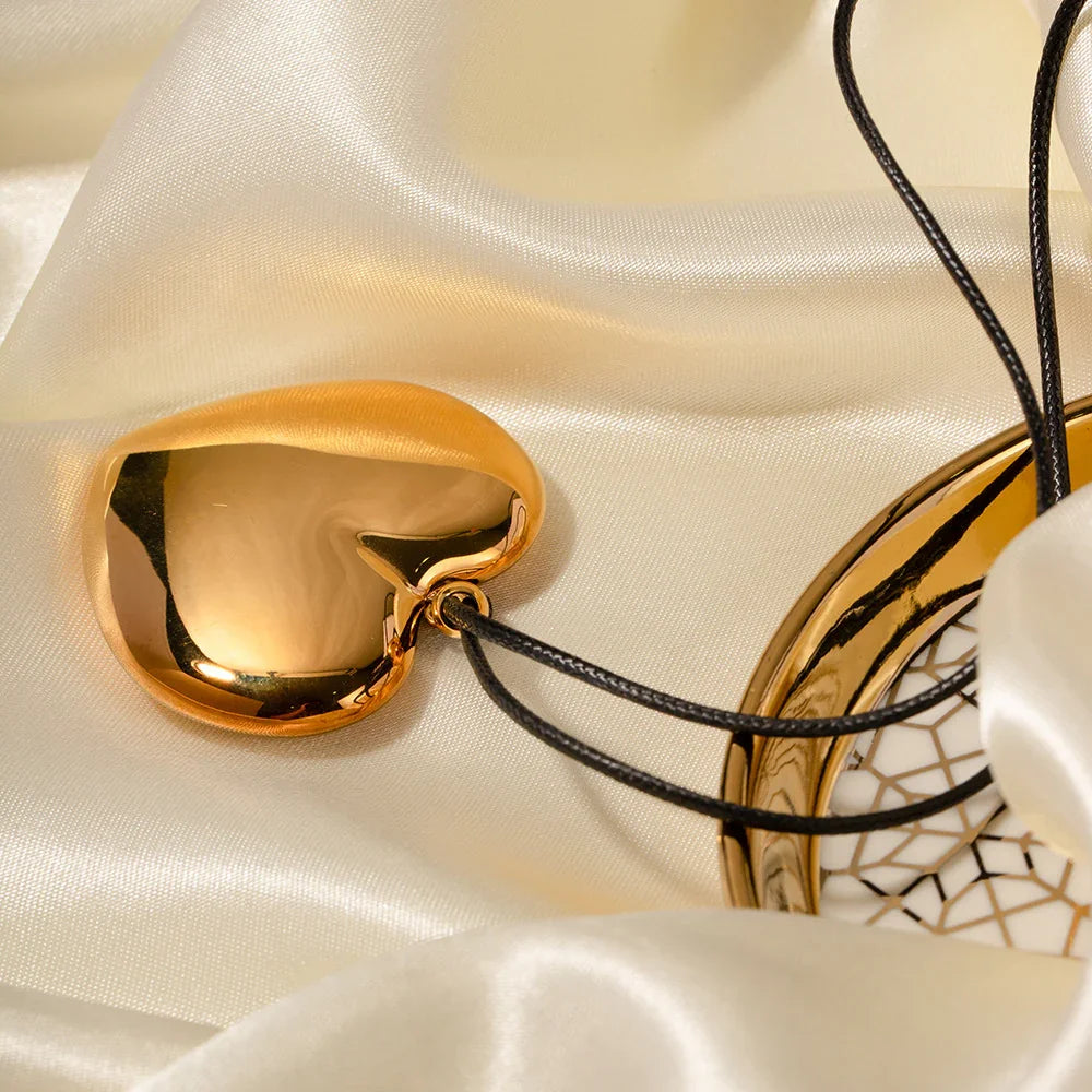 [Royal&Vicky]Ophelia Gold Heart Necklace
