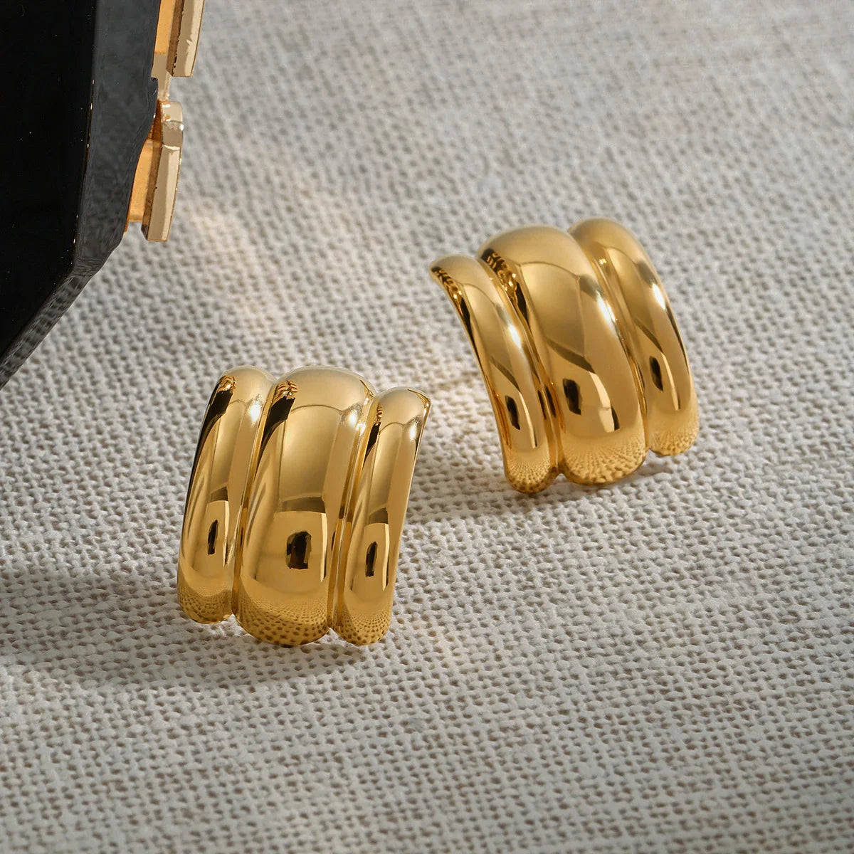 [Royal&Vicky]Angela Gold Ohrringe