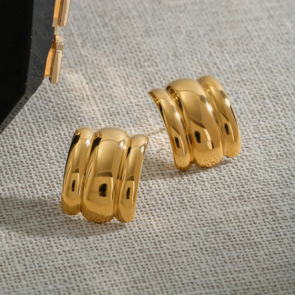 [Royal&Vicky]Angela Gold Ohrringe
