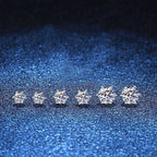 [Royal&Vicky]SIX-PRONG MOISSANITE EARRINGS