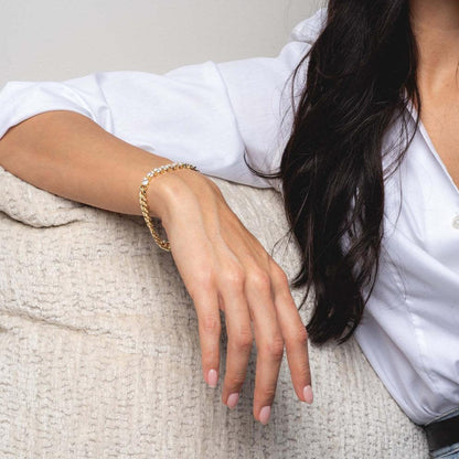 {"[Royal&Vicky]Maelle Diamond Bracelet"}