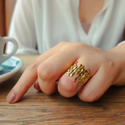 [Royal&Vicky]Zoella abstrakter Goldring