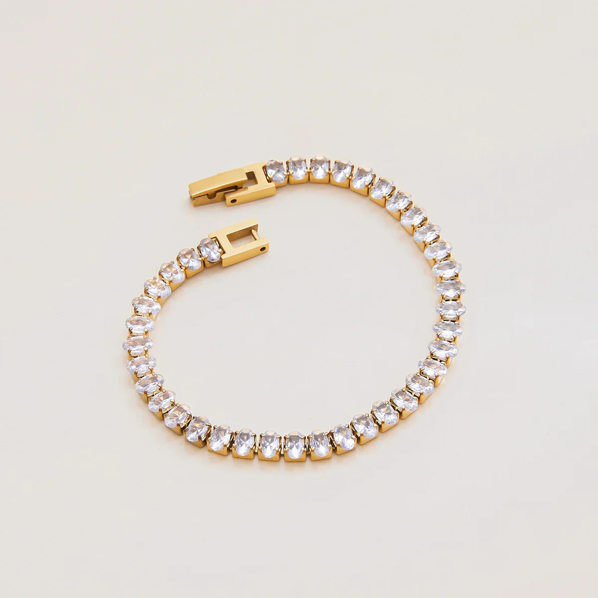 [Royal&Vicky]オーバルカットテニスブレスレット