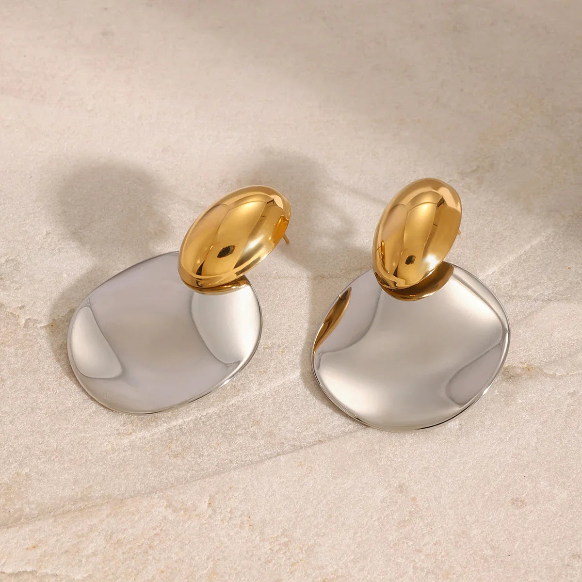[Royal&Vicky]Destiny Chunky Gold-Ohrhänger