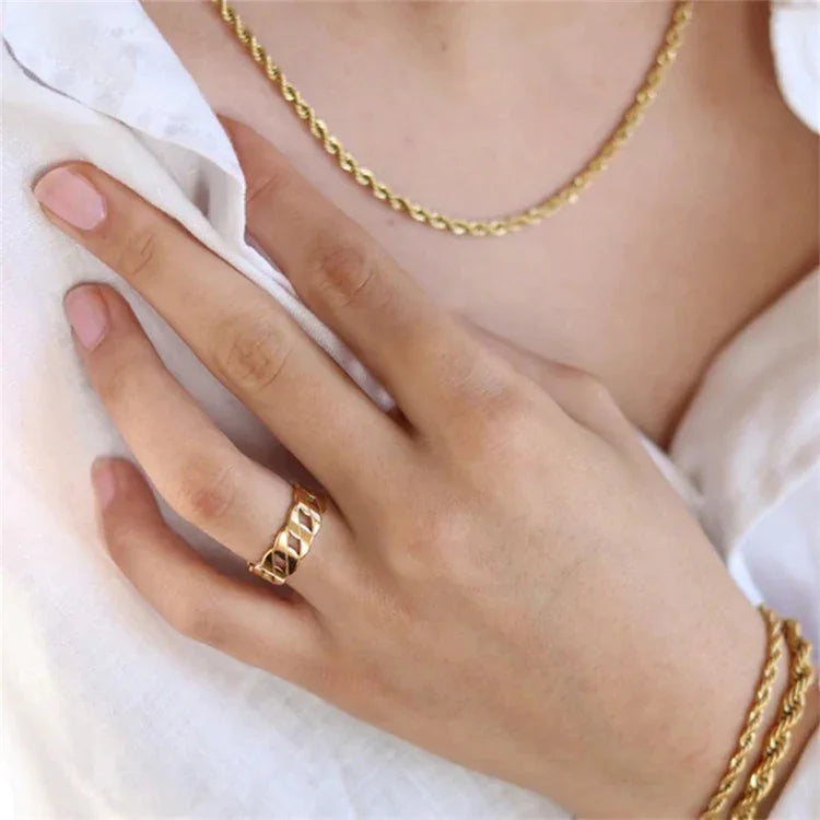 [Royal&Vicky]Leah Gold Ring