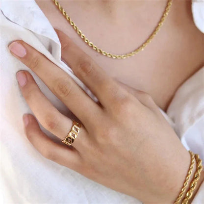 [Royal&Vicky]Leah Gold Ring