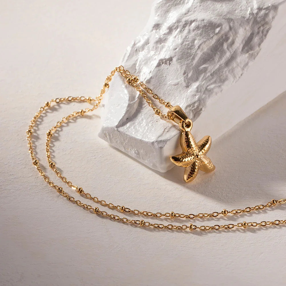 [Royal&Vicky]Emmie Seestern-Anhänger Gold
