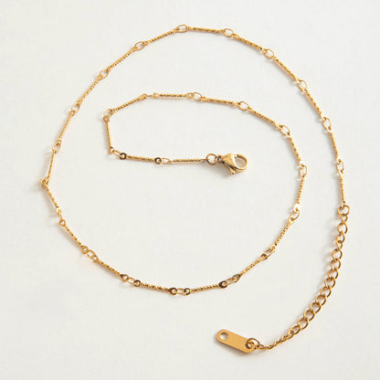 [Royal&Vicky]Amy Gliederketten-Halskette in Gold
