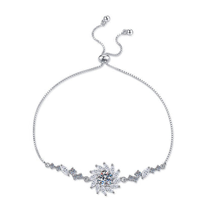 [Royal&Vicky]RADIANT SUNFLOWER MOISSANITE BRACELET