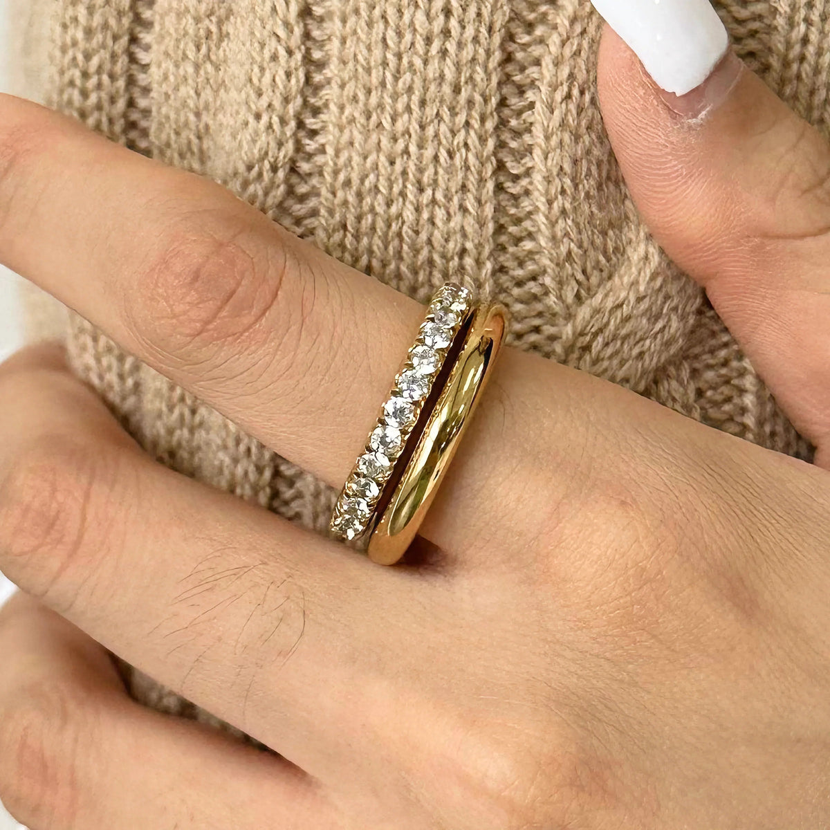 [Royal&Vicky]Alison Stapelbarer Diamantring